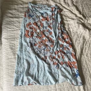 Free people butterflies and gynko flower maxi skirt